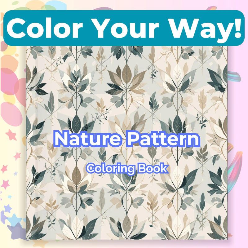 Nature Pattern Coloring Books Bundle - CraftNest - Digital Crafting and Art