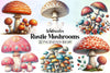 Rustic Mushrooms Clipart Bundle