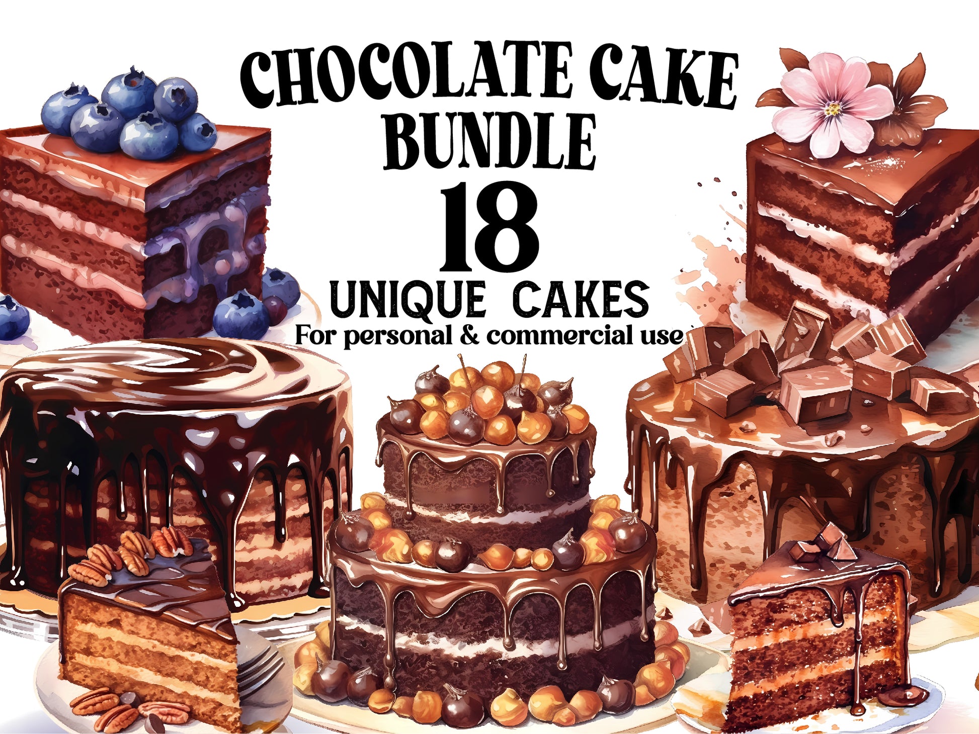 Chocolate Cake Clipart - CraftNest