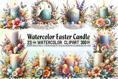 Easter Candle Clipart Bundle 45 - CraftNest - Digital Crafting and Art