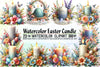 Easter Candle Clipart Bundle
