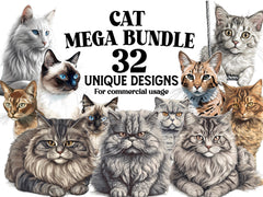 Cats Clipart - CraftNest