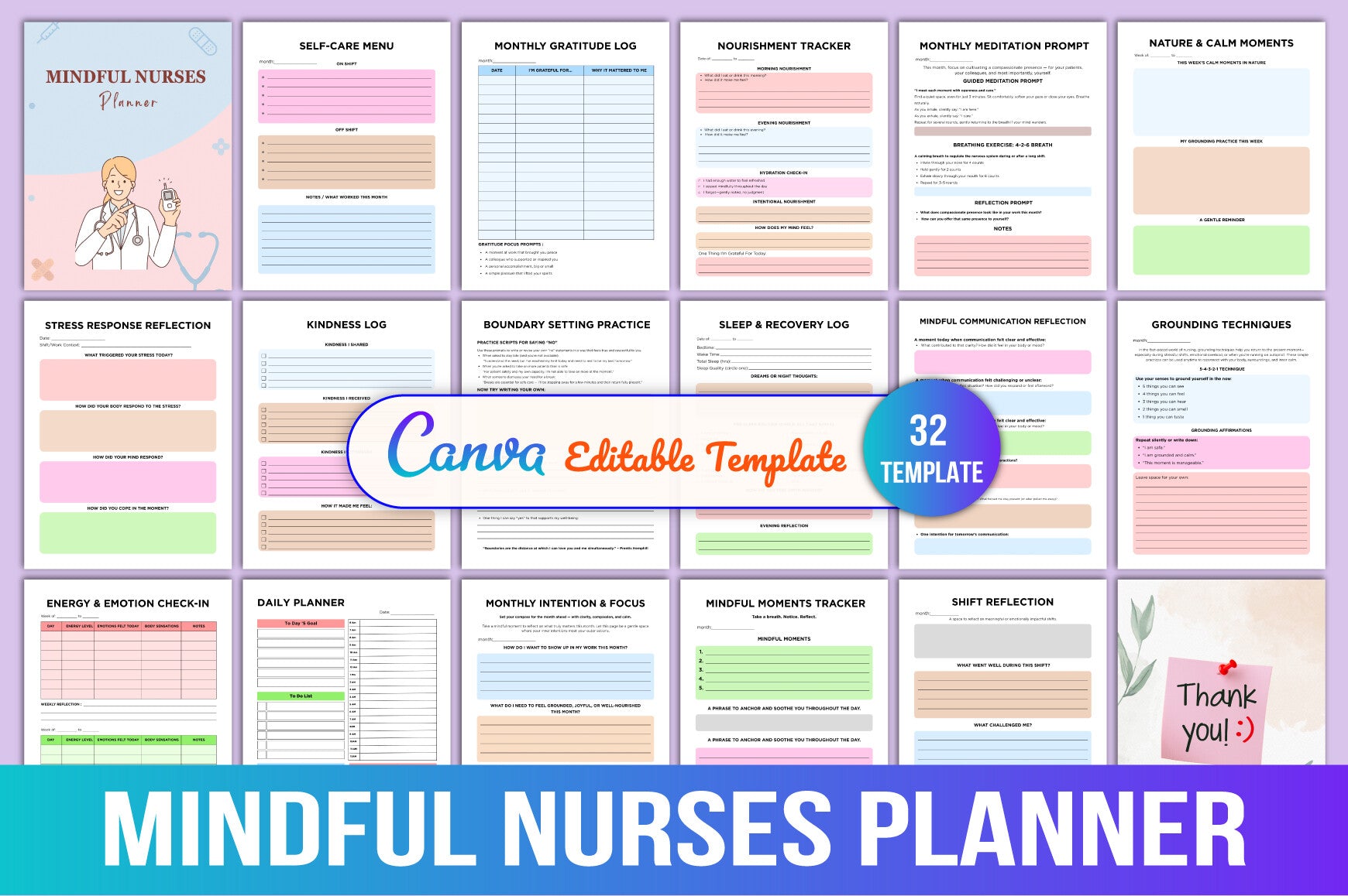 Mindful Nurses Planner