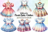 Pastel Baby Clothes Clipart Bundle