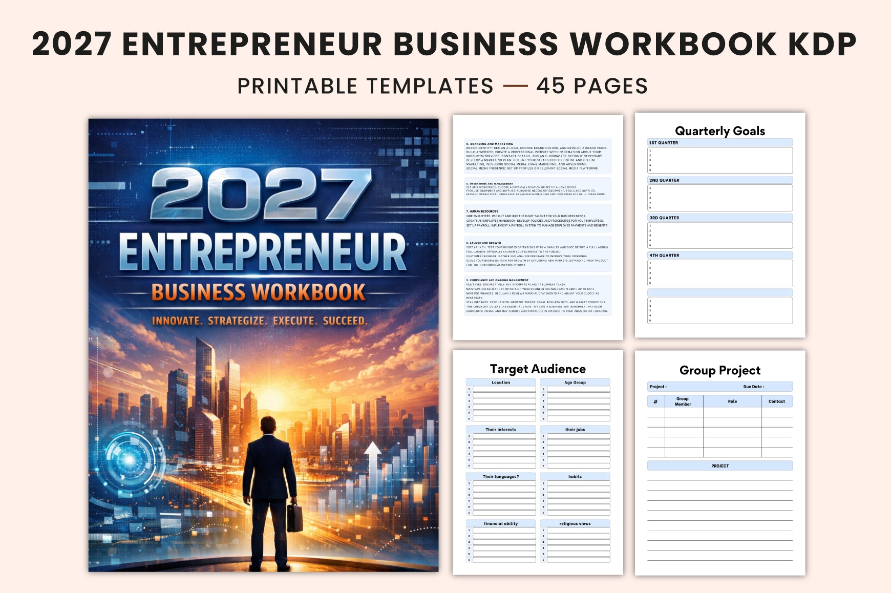 Entrepreneur Business Workbook