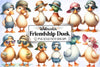 Friendship Duck Clipart Bundle