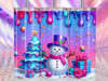 Cute Christmas Snowman Tumbler Wrap Bundle 4