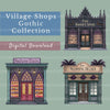 Village Shops Gothic Clipart Bundle