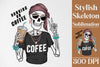 Stylish Skeleton Clipart Bundle 5