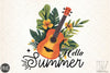 Hello Summer Guitar Clipart Bundle