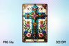 Stained Glass Cross Tarot Card Clipart Bundle 4