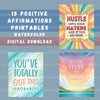 Positive Affirmations Clipart Bundle