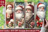 Vintage Santa Bookmarks Set