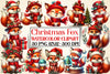 Christmas Fox Clipart Bundle