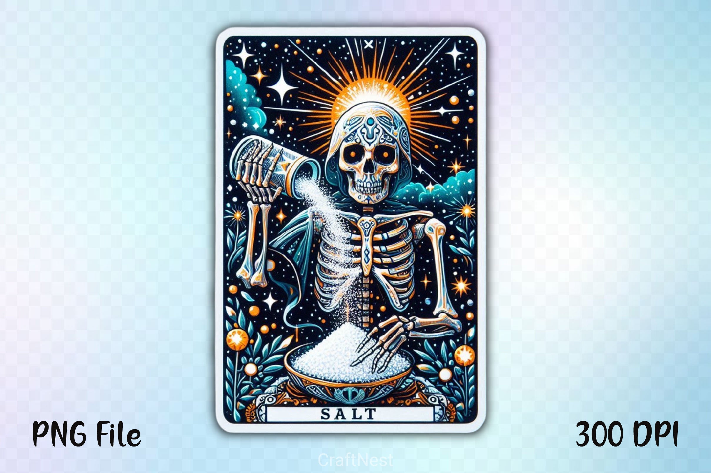 Tarot Card The Salty Bitch Tequila Clipart Bundle 1 - CraftNest - Digital Crafting and Art