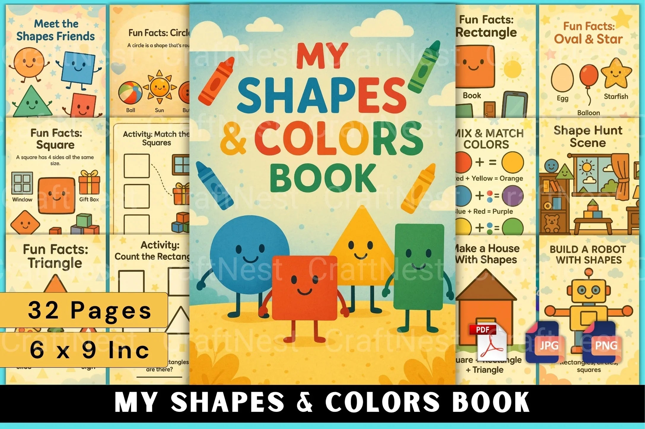 My Shapes and Colors Book - CraftNest - Digital Crafting and Art