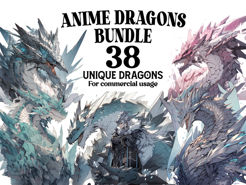 Manga Anime Dragons Clipart - CraftNest