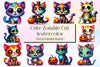 Cute Zombie Cat Clipart Bundle 2