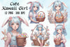 Cute Kawaii Girl Clipart Bundle