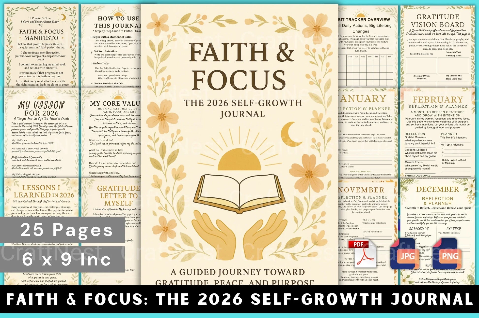 Faith Focus: Self Growth Journey - CraftNest - Digital Crafting and Art