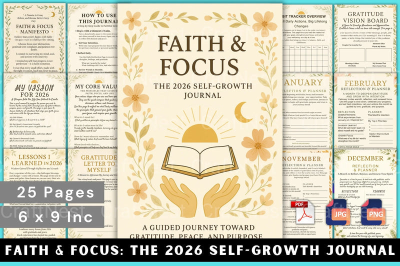 Faith Focus: Self Growth Journey - CraftNest - Digital Crafting and Art