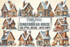 Gingerbread House Christmas Clipart Bundle