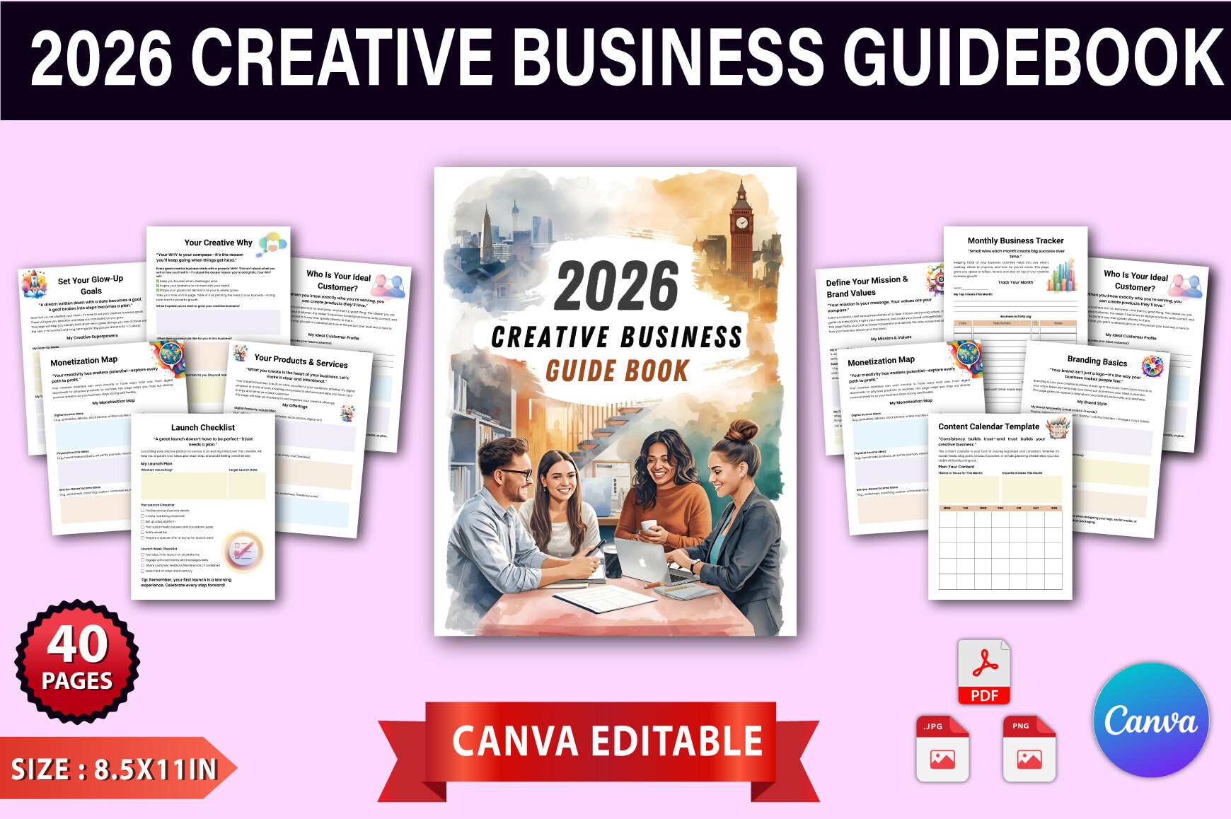 Creative Business Guidebook Planner
