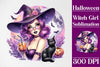 Halloween Witch Girl Clipart Bundle 1