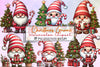 Christmas Gnome Clipart Bundle