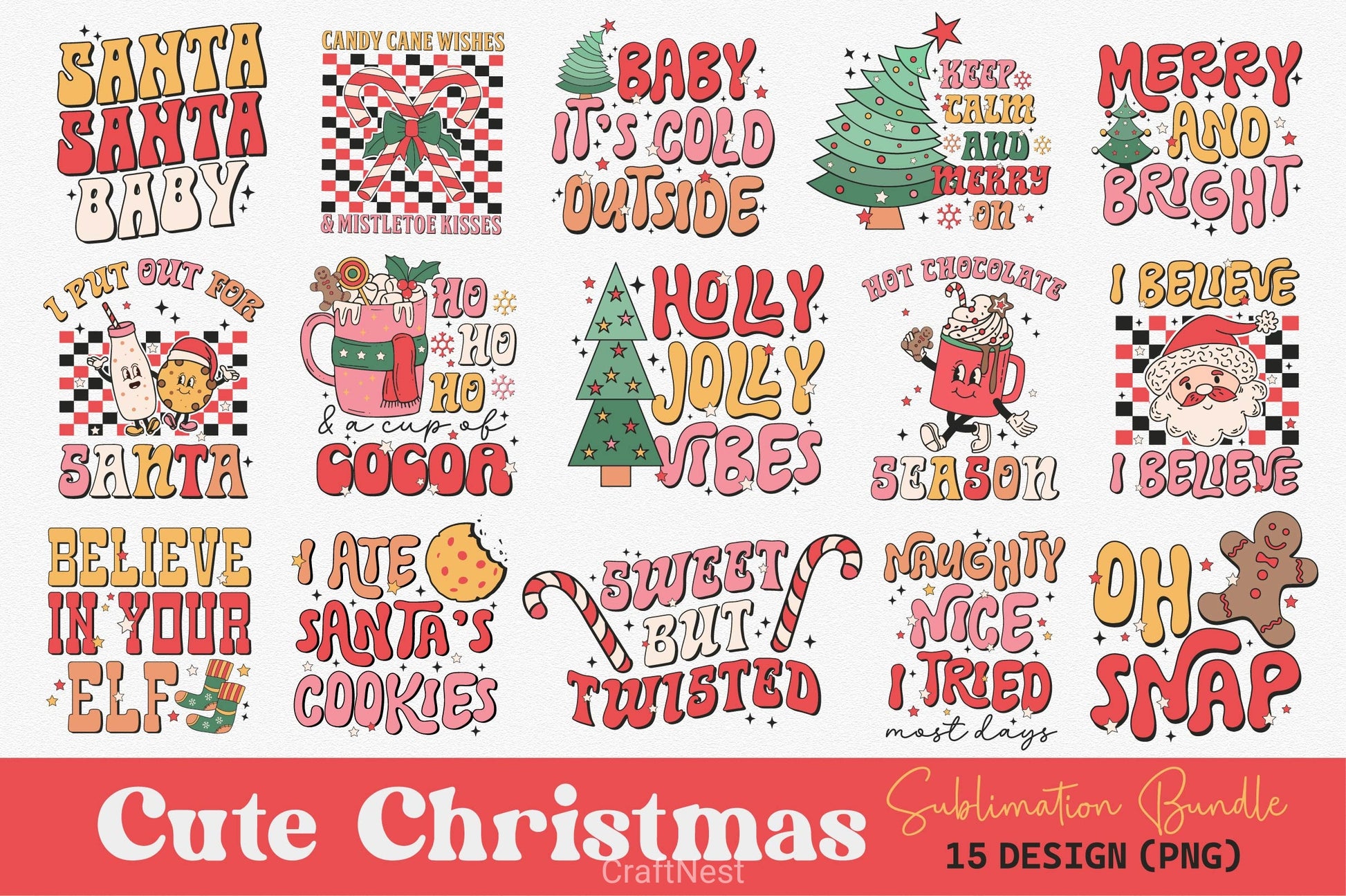 Christmas Complete Clipart Bundle - CraftNest - Digital Crafting and Art
