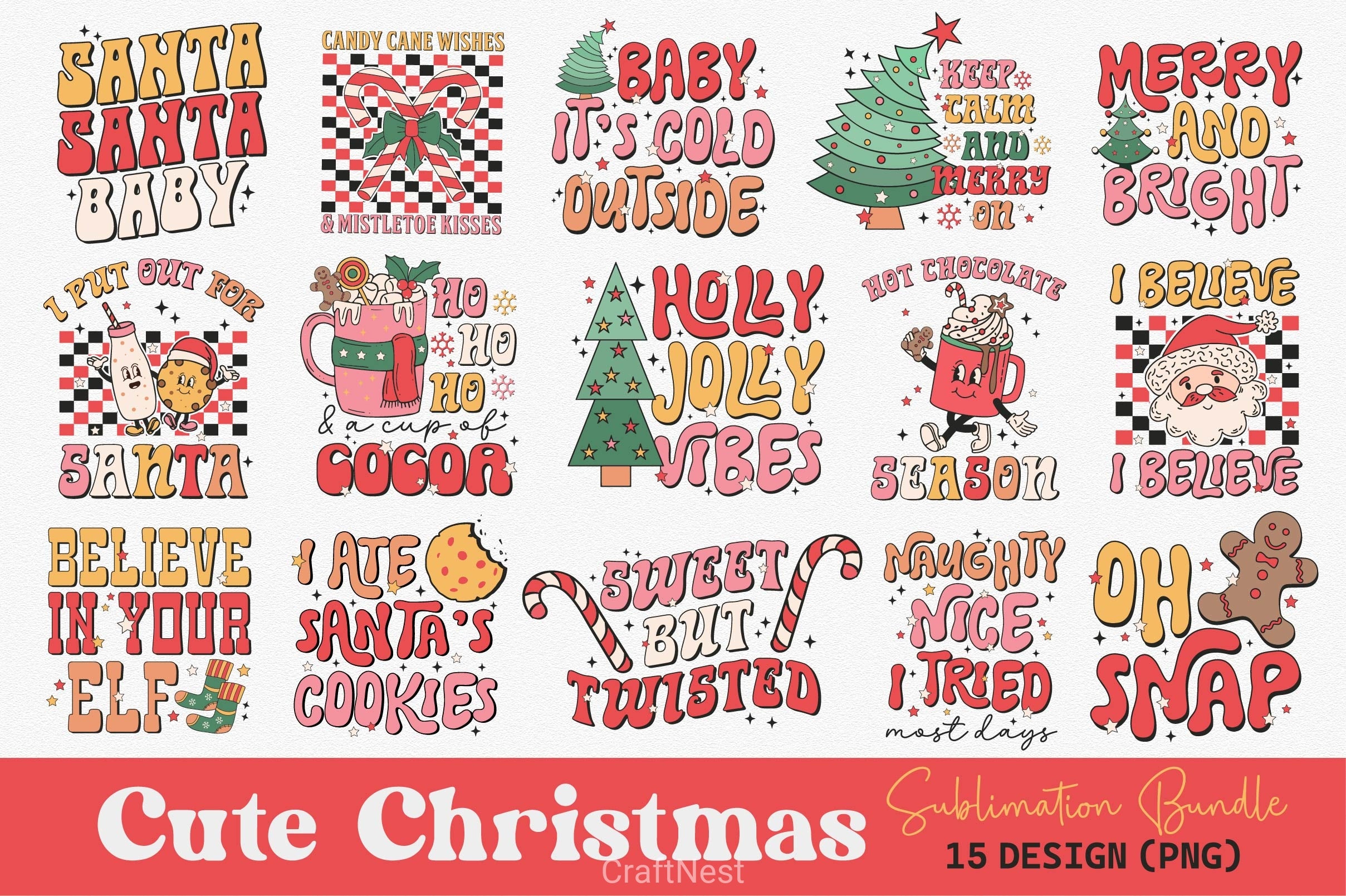 Christmas Complete Clipart Bundle - CraftNest - Digital Crafting and Art