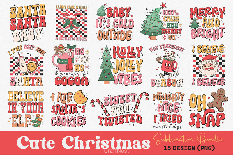 Christmas Complete Clipart Bundle - CraftNest - Digital Crafting and Art