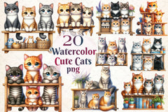 Cats Clipart Bundle - CraftNest - Digital Crafting and Art