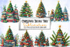 Christmas Books Tree Clipart Bundle