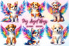 Dog With Angel Wings Clipart Bundle