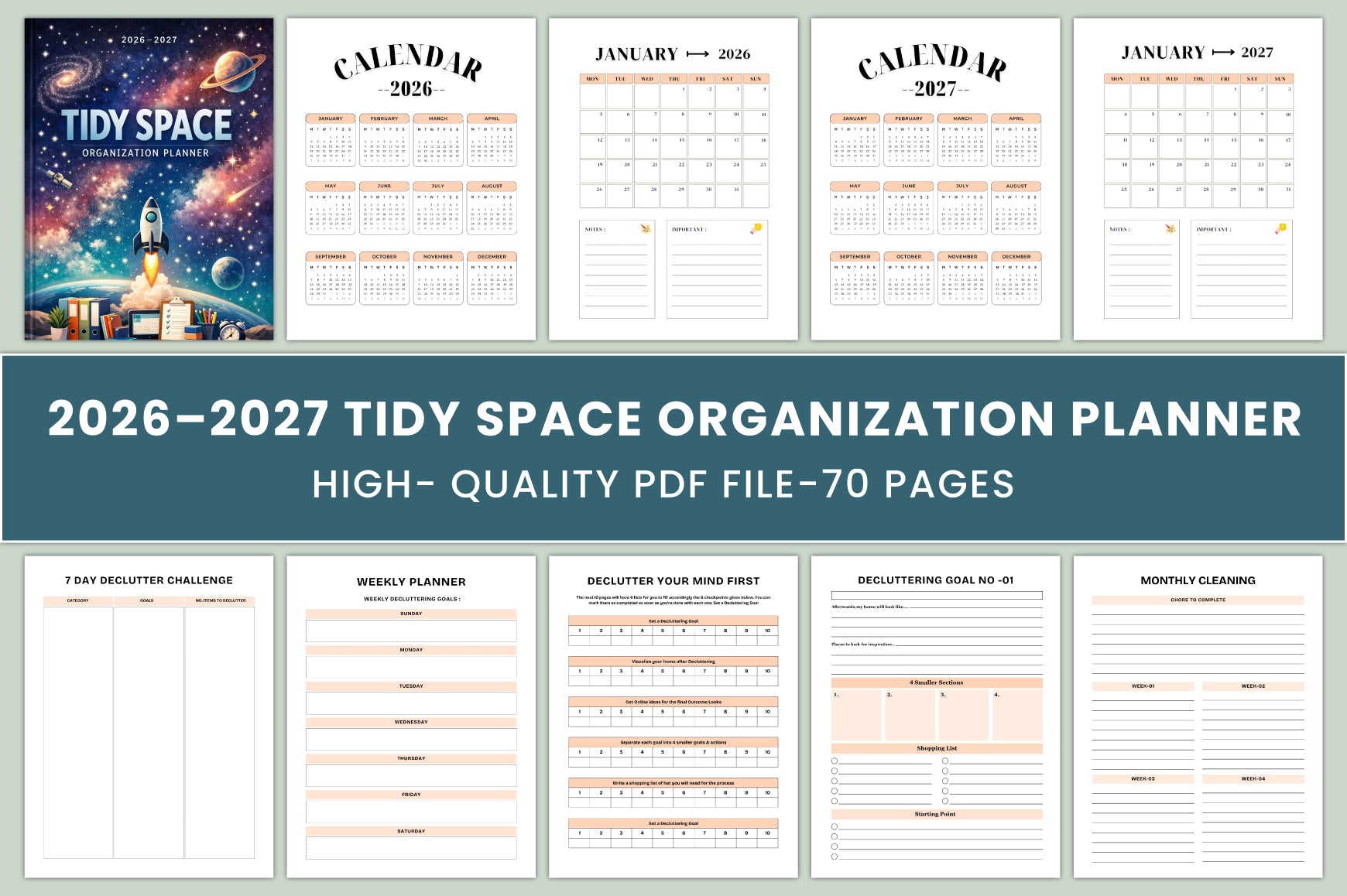 Tidy Space Organization Planner