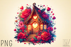 Valentine Fairy House Clipart Bundle - CraftNest - Digital Crafting and Art