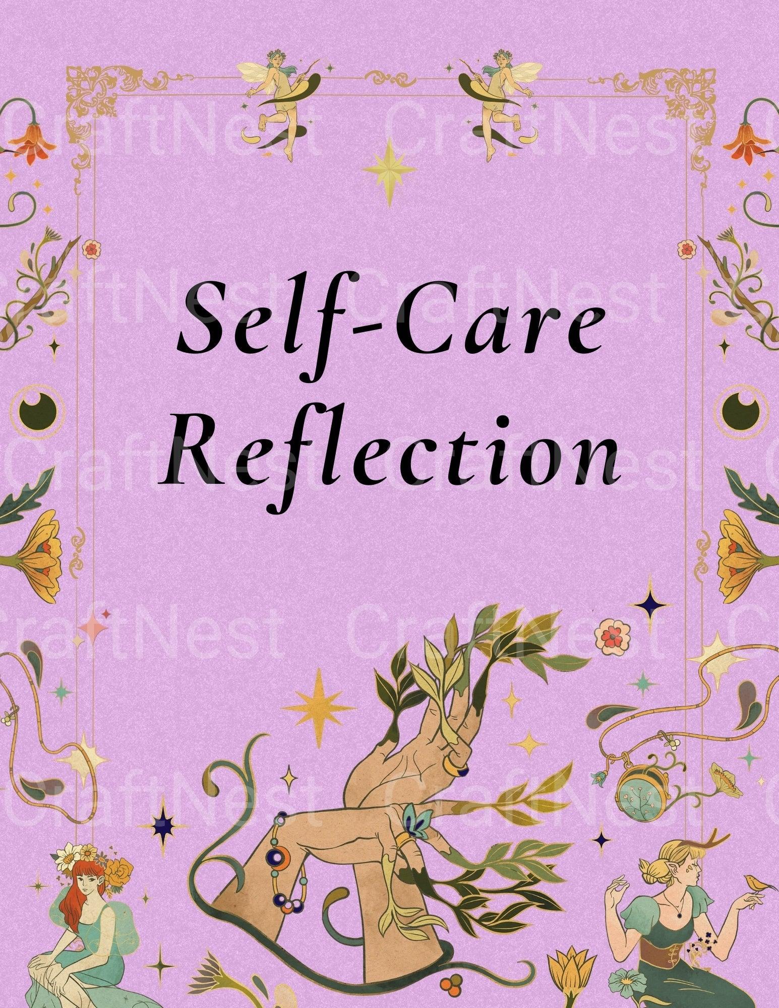 Self Care Reflection Guide - CraftNest - Digital Crafting and Art