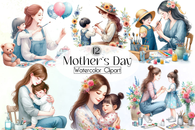 Mother's Day Clipart Bundle 6 - CraftNest - Digital Crafting and Art