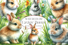 Easter Bunny Clipart Bundle 3 - CraftNest - Digital Crafting and Art