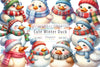 Cute Winter Duck Clipart Bundle