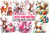 Valentine's Day Deer Clipart Bundle