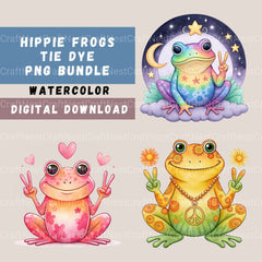 Frogs Peace Sign Clipart Bundle - CraftNest - Digital Crafting and Art