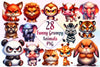 Funny Grumpy Animals Clipart Bundle 3