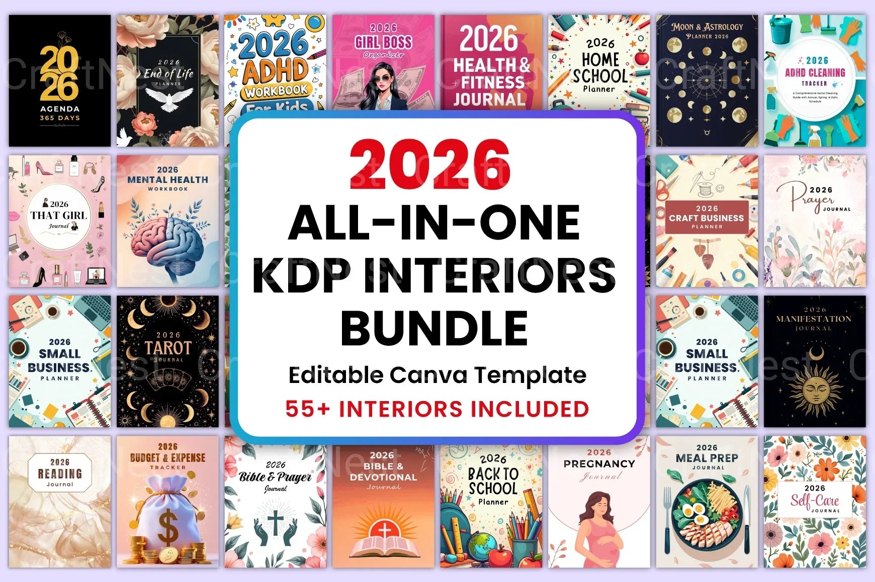 All-In-One KDP Interiors Collection - CraftNest - Digital Crafting and Art