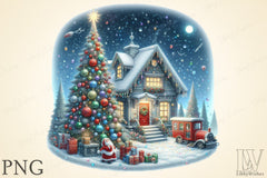 Christmas Winter House Clipart Bundle 2 - CraftNest - Digital Crafting and Art