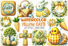 Yellow Easter Gingham Clipart Bundle