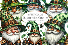 St Patrick's Gnome Clipart Bundle 1 - CraftNest - Digital Crafting and Art