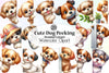 Cute Dog Peeking Clipart Bundle