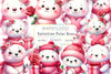 Valentine Polar Bear Clipart Bundle